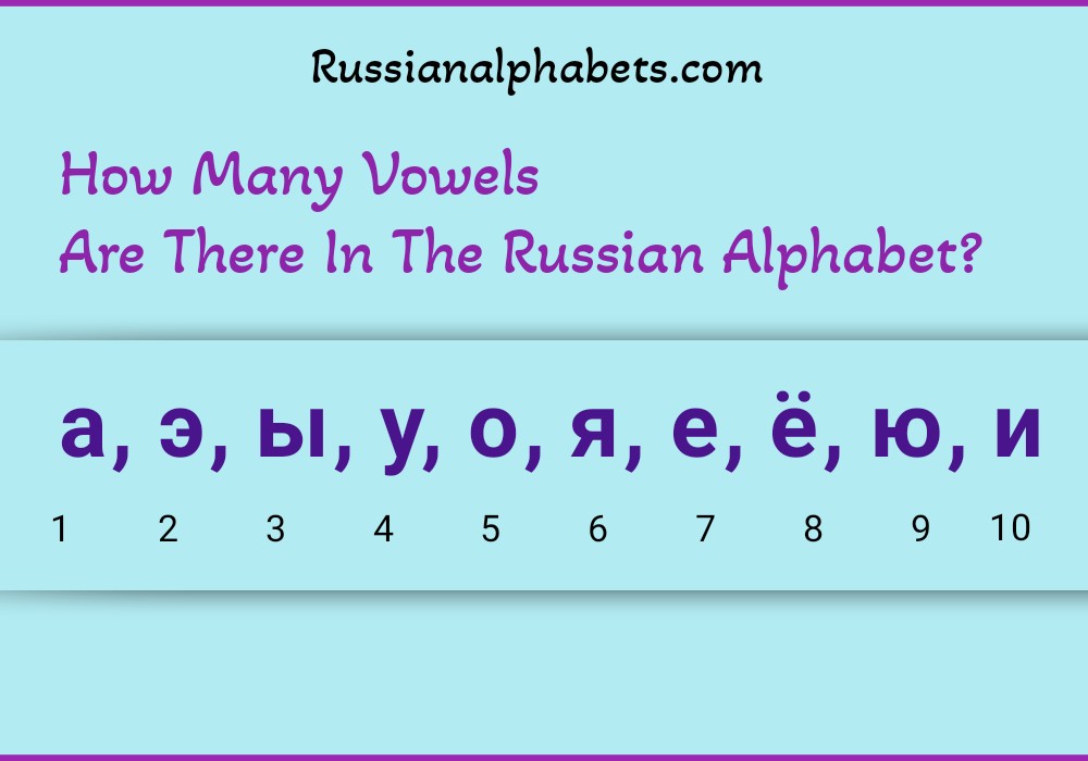 How Many Vowel Sounds Are There In The Russian Alphabet 2023